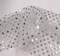 1 Yard White Silver Confetti Dot Sequin Fabric Shimmer Lightweight Costume Event Knit 41/42" Wide